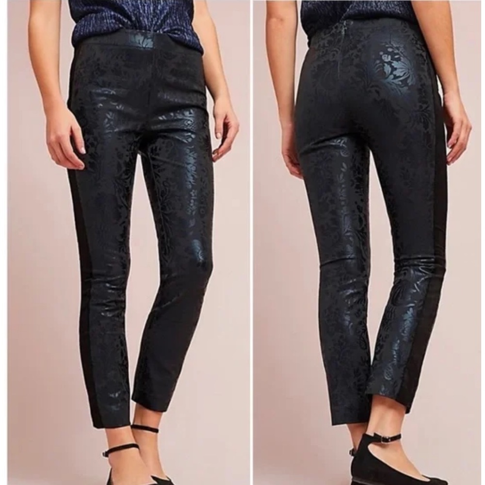 ANTHROPOLOGIE BLACK CROP PANTS
